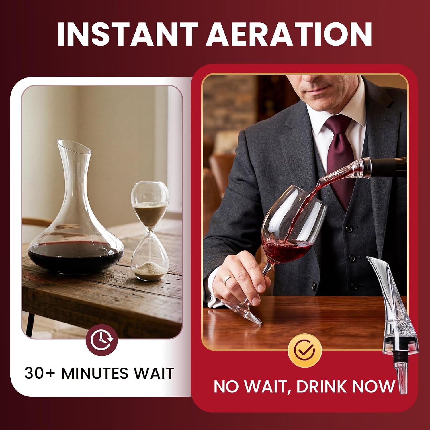 1 unidade de decantador de vin - Wine Aerator Pour avaliação e preço